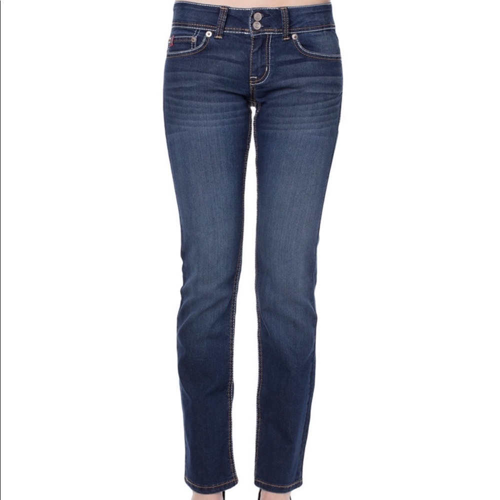 US Polo Assn. Straight Leg Denim Jeans- Dark Wash